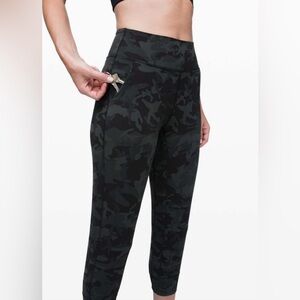 Lululemon Align Green Camo Joggers Crop 23”